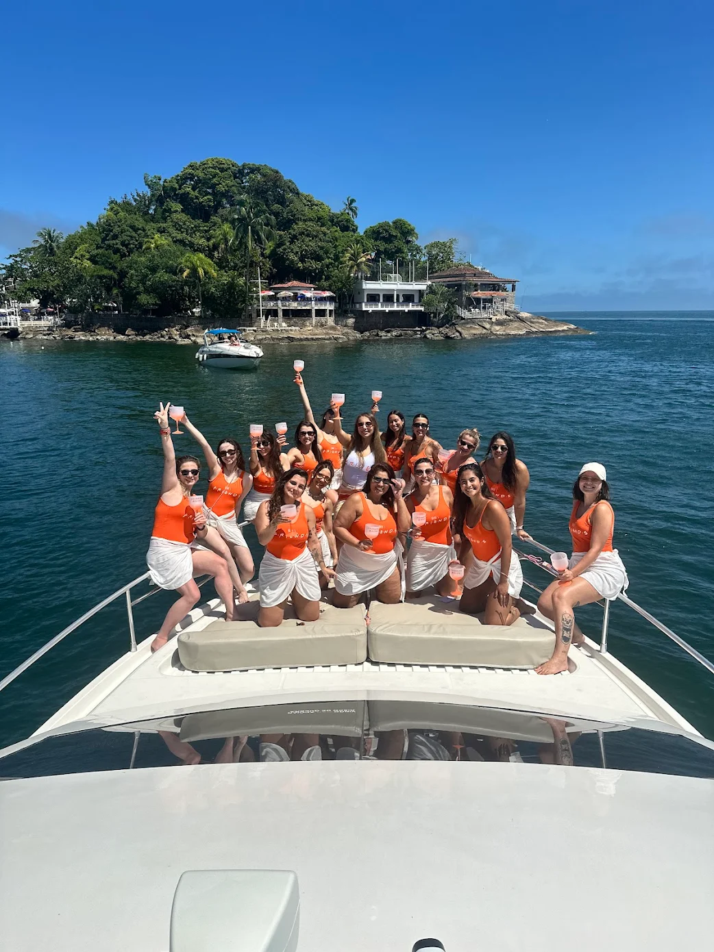 Despedida em barco